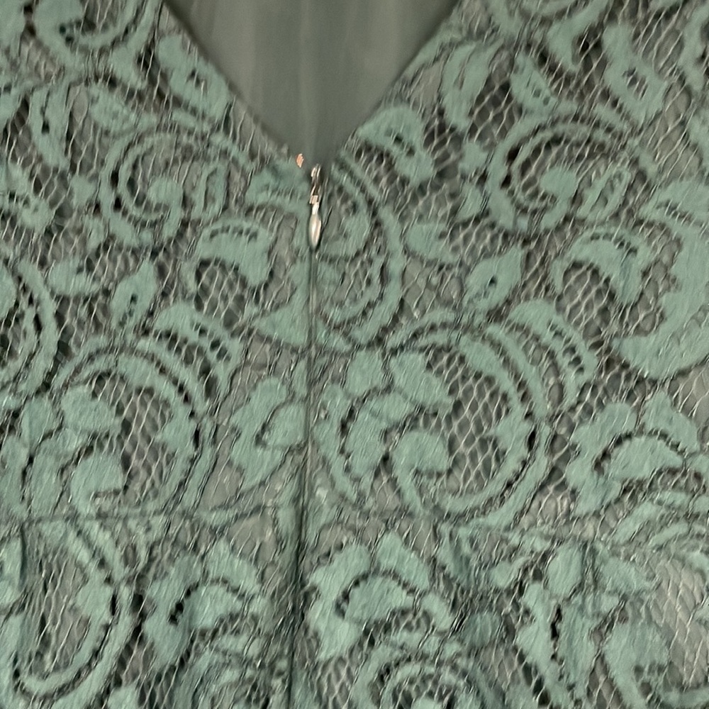 J Crew teal lace lined sheath dress , size 2, great condition! - Picture 7 of 9